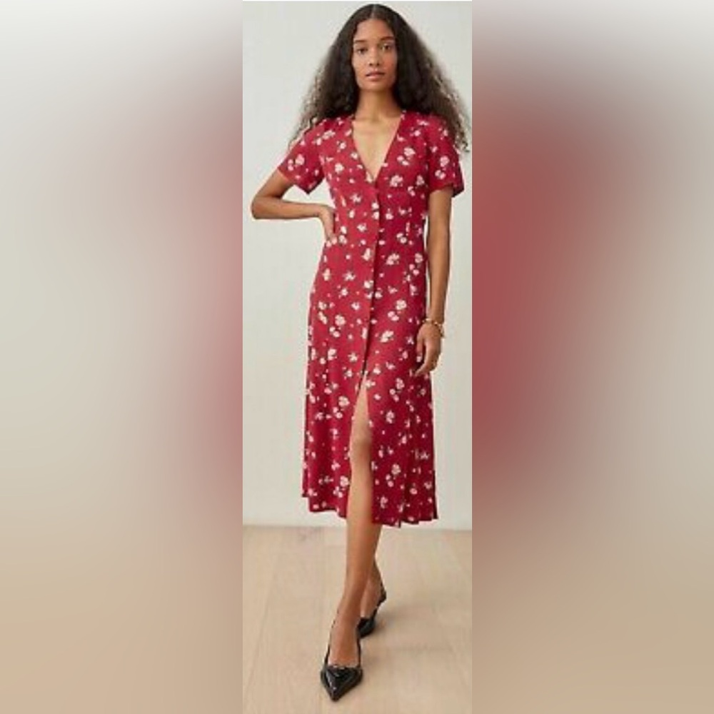 Reformation Locklin Dress in Cassia, Size 12